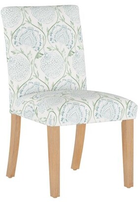 One Kings Lane Shannon Side Chair - Ranjit Floral - Natural/Floral Sage