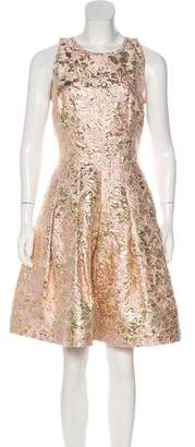 Oscar de la Renta Brocade Mini Dress