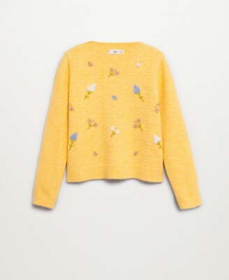 mango flower cardigan