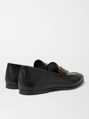 Gucci Brixton Horsebit Collapsible-Heel Leather Loafers