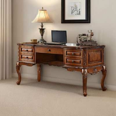 YONGHE JIAJIE TECHNOLOGY INC Solid Wood Desk Small Writing Desk Desk ...