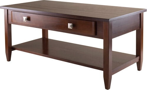 Winsome Wood Richmond Coffee Table with Drawer, Walnut Finish