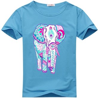DIYgarment Elephant 1 Design Women's Short Sleeve Custom T-shirt