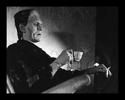 Buy Art For Less Even Monsters Need a Break - Boris Karloff as Frankenstein - Picture Framed Photographic Print on Paper
