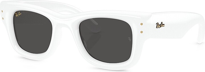 Men's A$AP Rocky 0Rb4940 47MM Wayfarer Puffer Square Sunglasses - White Black
