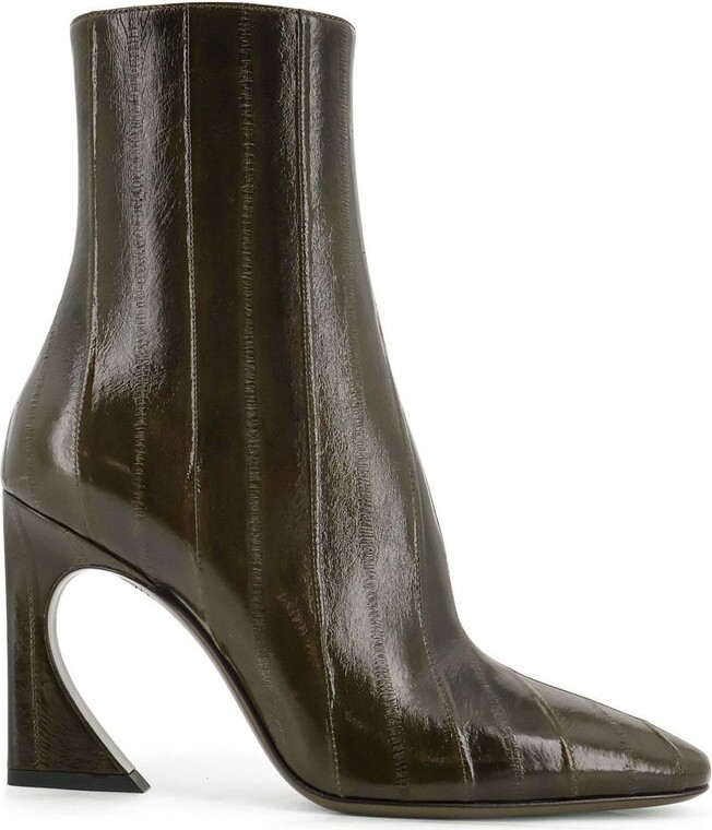 Fendi Arco Pointed-Toe Ankle Boots