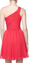 Thumbnail for your product : Halston One-Shoulder Pleated Cocktail Dress, Fuchsia