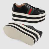 Thumbnail for your product : Gucci Leather platform sneaker