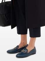 Thumbnail for your product : Ferragamo Trifoglio Leather Loafers - Womens - Navy