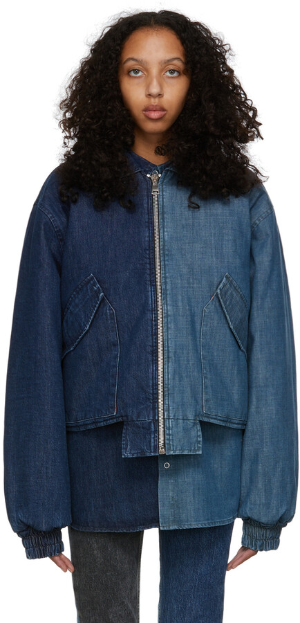 denim bomber jacket womens