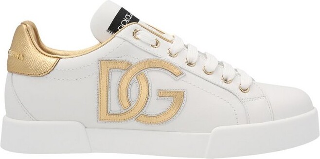 dolce and gabbana logo sneakers