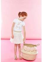 Thumbnail for your product : Lili Gaufrette Lili GaufretteGirls White Embroidered Flower Tulle Skirt