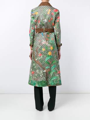 Gucci Tian print 'GG Supreme' coat