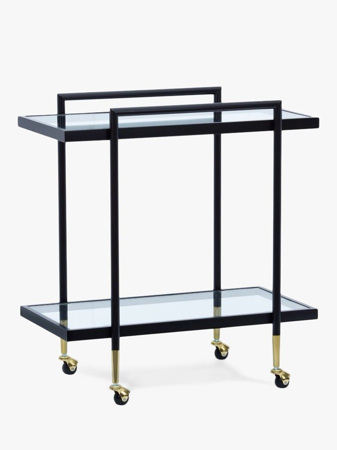 John Lewis + Swoon Cole Glass Bar Cart ShopStyle