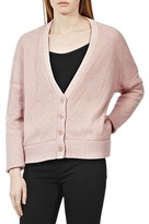 Thumbnail for your product : Reiss Quinie MESH COVERED CARDIGAN SOFT PINK