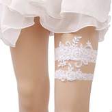 Thumbnail for your product : Bhwin Rhinestones Lace Bridal Garter Belt Set Vintage Beaded Wedding Garter