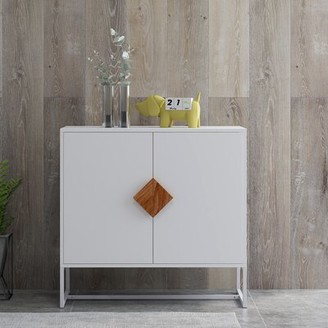 Ebern Designs Goderski 31.77'' Wide Pine Wood Sideboard