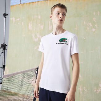Lacoste Men's SPORT Crocodile Print Tennis T-Shirt - ShopStyle