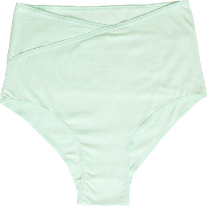 Bon + Berg - Hestia High-Waisted Panties - Mint Green - ShopStyle Knickers