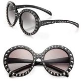 Thumbnail for your product : Prada 56MM Studded Round-Frame Sunglasses
