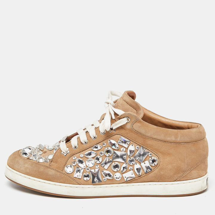 Jimmy Choo Sneakers - Gold Sneakers, Shoes - JIM357528 | The RealReal