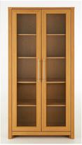 Thumbnail for your product : Consort Furniture Limited New Altima Glass 2 Door Bookcase