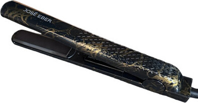 Jose Eber 100% Pure Ceramic Flat Iron: Black Marble - 1.25" Plates - Temperature Control, Negative Ionic Technology, Professional Hair Straightener