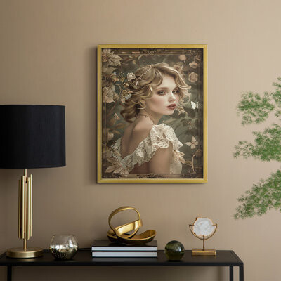 Charlton Home WOMEN Series CCCLIII -Premium Framed Print -Ready to Hang - No Nails Required