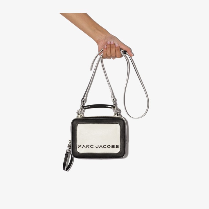 Marc Jacobs black and white The Box 20 cross body bag ShopStyle