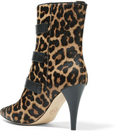 Thumbnail for your product : MICHAEL Michael Kors Lori Leopard-print Calf Hair Ankle Boots