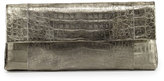 Thumbnail for your product : Nancy Gonzalez Crocodile Flap Clutch Bag, Bronze