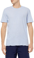 Thumbnail for your product : James Perse Distressed Slub Linen and Cotton-Blend T-Shirt