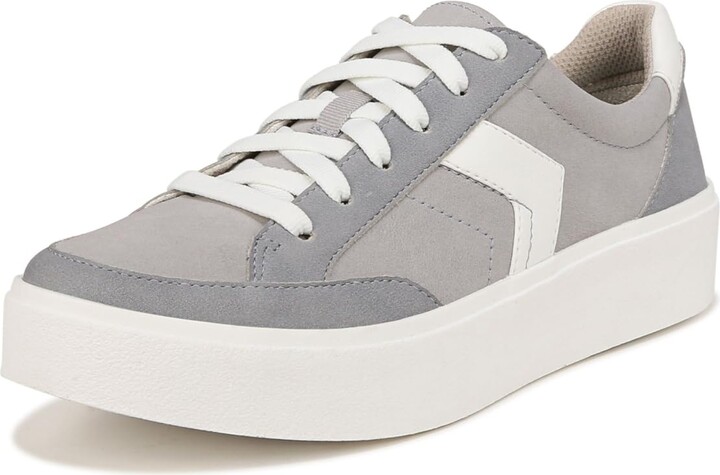 Dr.Scholl's SHOES Dr. Scholl's Womens Madison Lace Platform Lace Up Sneaker Grey/White 9.5 M