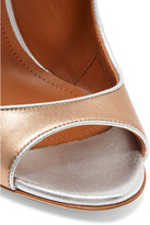 Thumbnail for your product : Malone Souliers Della Metallic Leather Sandals - Gold