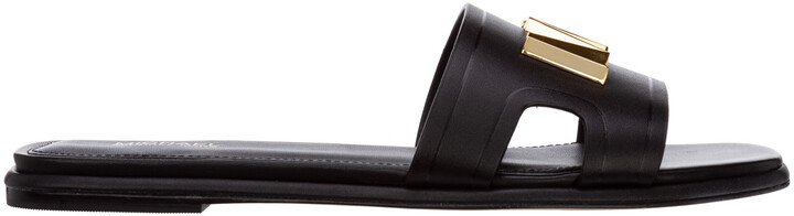 michael michael kors kippy embellished leather slide sandal