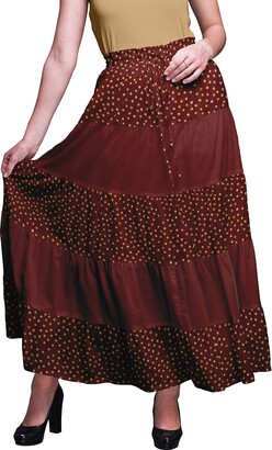 ZET Ladies Womens Plus Size Stretch Jersey Gypsy Boho Long Maxi Dress Skirt UK 8-26