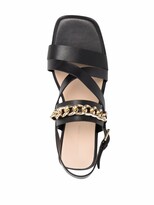 Thumbnail for your product : Tila March Chaine chain-trimmed sandals