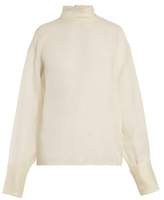 Thumbnail for your product : The Row Karlee Silk-organza Blouse - Womens - Ivory