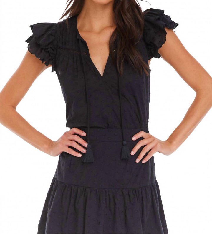 Allison New York Alicia Top In Black