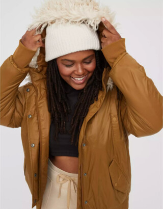 aerie OFFLINE By Sherpa Lined Hooded Puffer