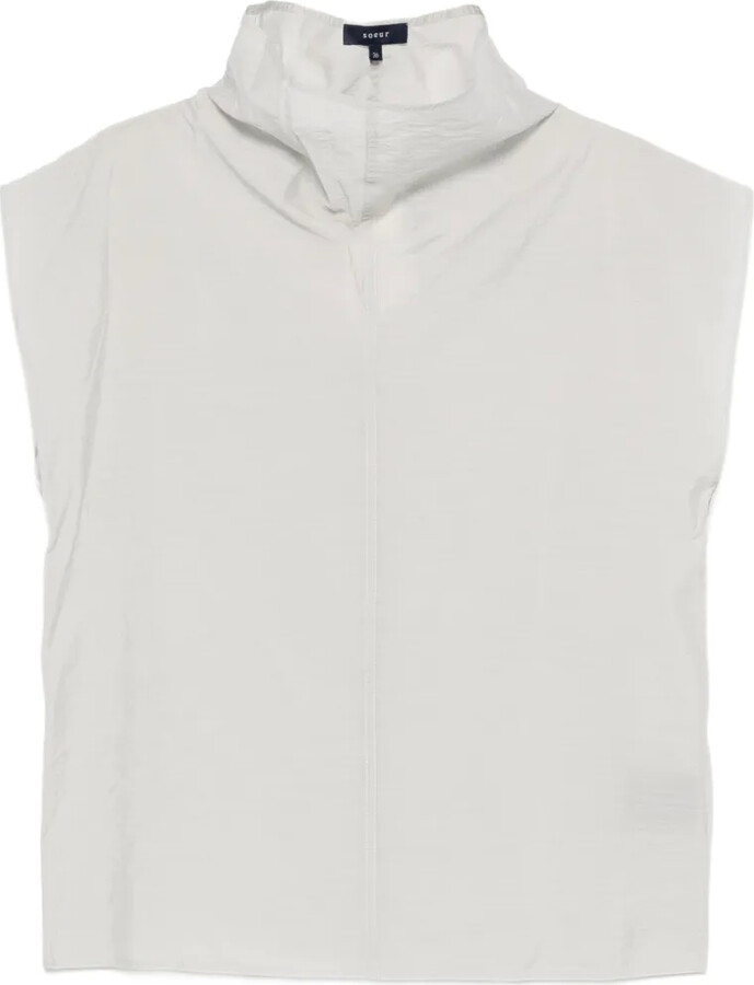 soeur High-Neck Blouse