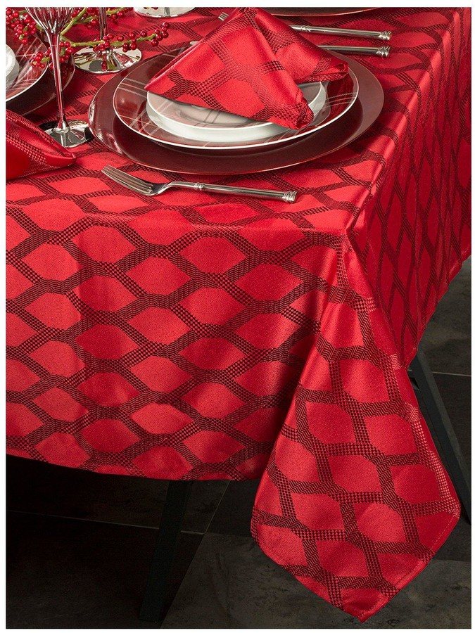 Waterside 9 Piece Red Geo Christmas Table Linen Set ShopStyle