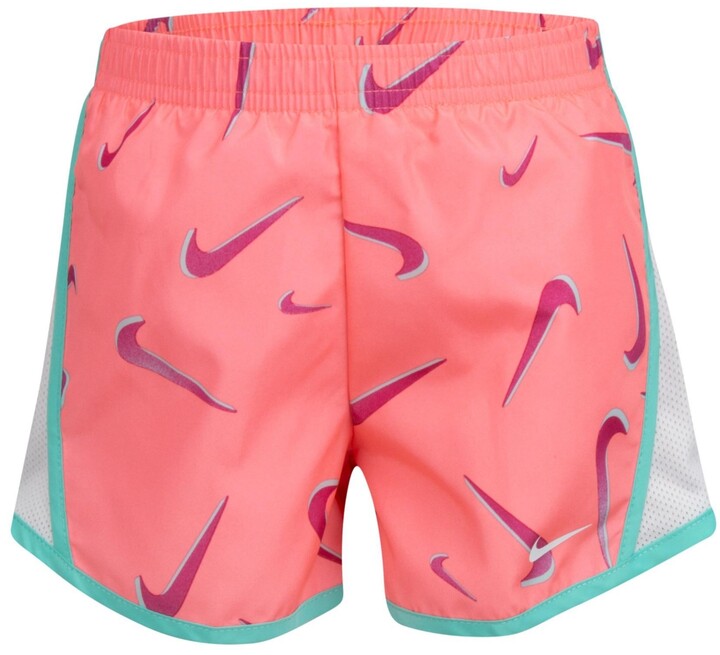 Nike Little Girls Swoosh All Over Print Temp Shorts ShopStyle