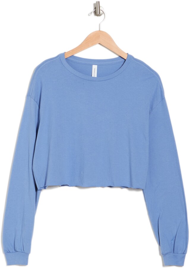 Blue Crop T Shirt | Shop The Largest Collection | ShopStyle