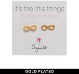 Thumbnail for your product : Dogeared Gold Plated Infinity Stud Earring
