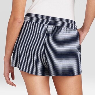 Stars Above Women's Striped Beautifully Soft Pajama Shorts Navy - ShopStyle