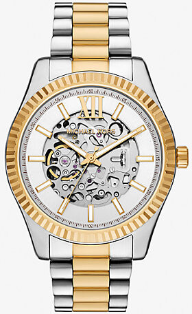 Oversized Lexington Two-Tone Watch