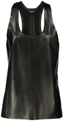 Tom Ford Leather tank top - ShopStyle