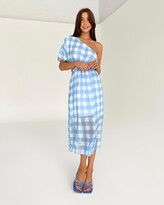 Thumbnail for your product : Reverse Women's Blue Midi Dresses - One Shoulder Cut Out Midi - Size XS at The Iconic