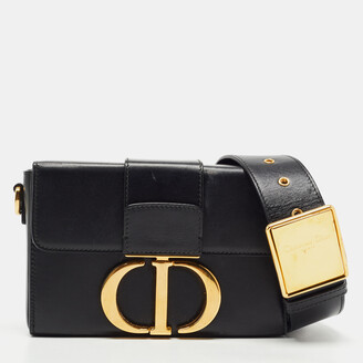 Christian Dior Black Leather 30 Montaigne Box Bag - ShopStyle